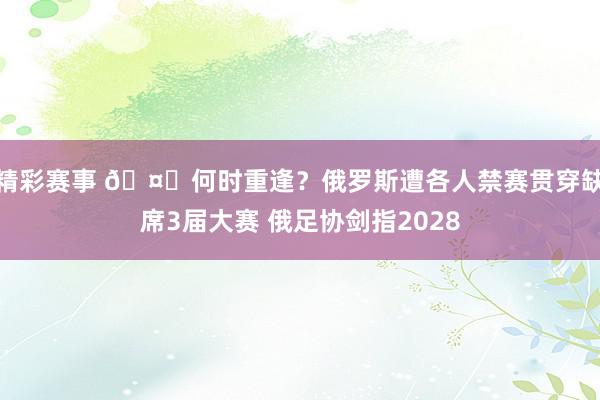 精彩赛事 🤔何时重逢？俄罗斯遭各人禁赛贯穿缺席3届大赛 俄足协剑指2028