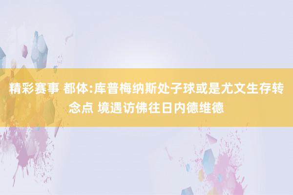 精彩赛事 都体:库普梅纳斯处子球或是尤文生存转念点 境遇访佛往日内德维德