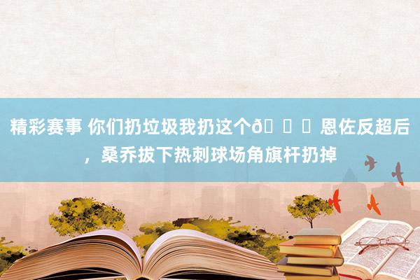 精彩赛事 你们扔垃圾我扔这个😂恩佐反超后，桑乔拔下热刺球场角旗杆扔掉