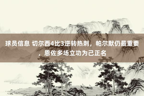 球员信息 切尔西4比3逆转热刺，帕尔默仍最重要，恩佐多场立功为己正名